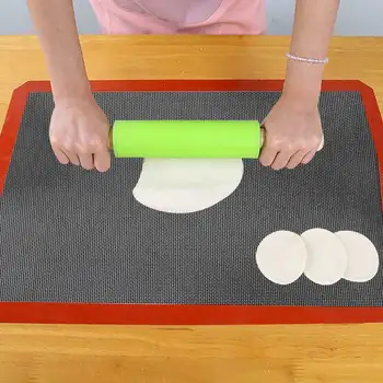 

1pc Silicone Rolling Cake Roaster Mat Pastry Clay Fondant Oven Baking Sheet