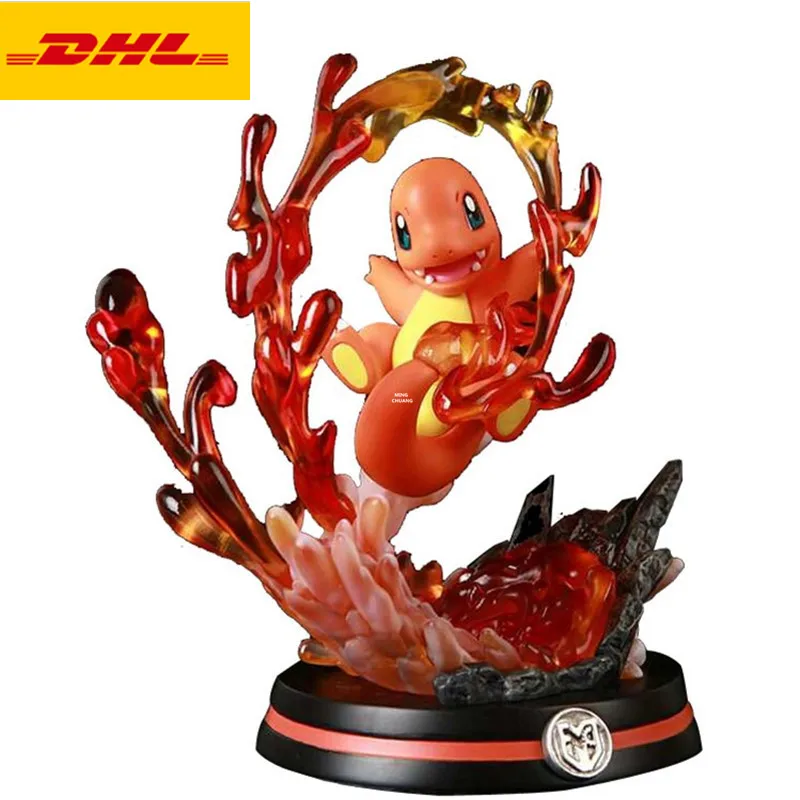 

5" Anime Statue Simulation Animal Bust Charmander Full-Length Portrait Decoration Baby Gift GK Action Figure Toy BOX 13CM V708