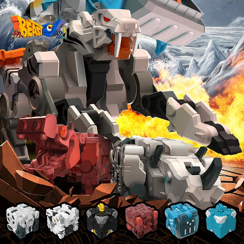 [В наличии] 52 игрушки BEASTBOX Changlong Series хиппо Кит Рино пингвин тигр трансформирующий