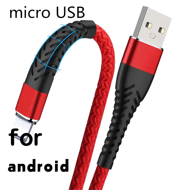 

1M 2M 3M Micro USB Charger Charge Android Cable for Samsung galaxy S5 S6 S7 J5 J7 Huawei Xiaomi Redmi long Wire Charging line