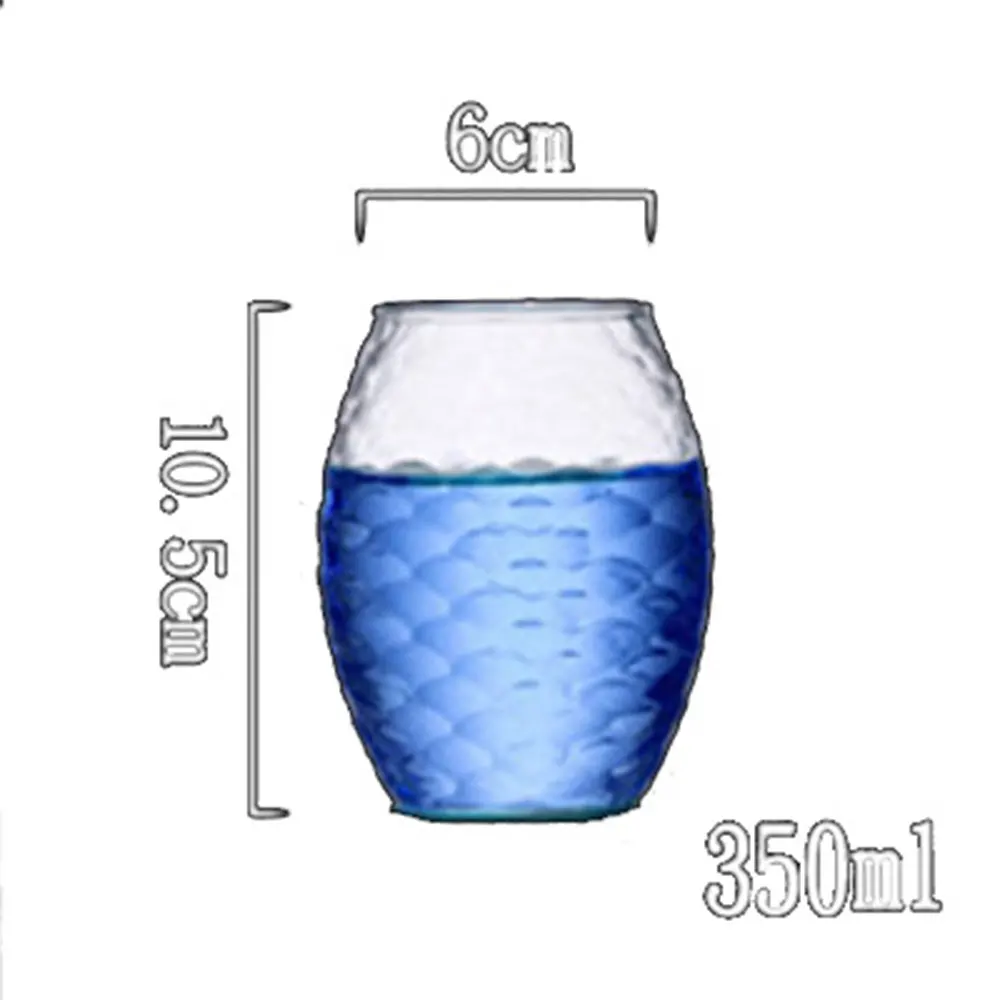 Рыбья чешуя чашка рыбья чешуя чайник стеклянный чайник прочный креативный 1.5L летний контейнер изолированный водой термальный бар