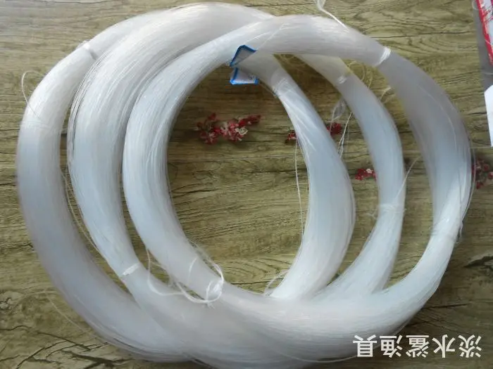 

Nylon Thread Nylon Monofilament Plastic Wire Heddle Ultra-Coarse Fishing Line Weaving Silk Ribbon White Transparent Thick Chips