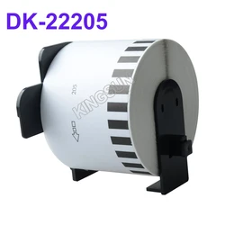 Brother – rouleau d'étiquettes DK 22205, 62mm x 30.48M, pour imprimante, papier blanc, DK22205, 1 rouleau 