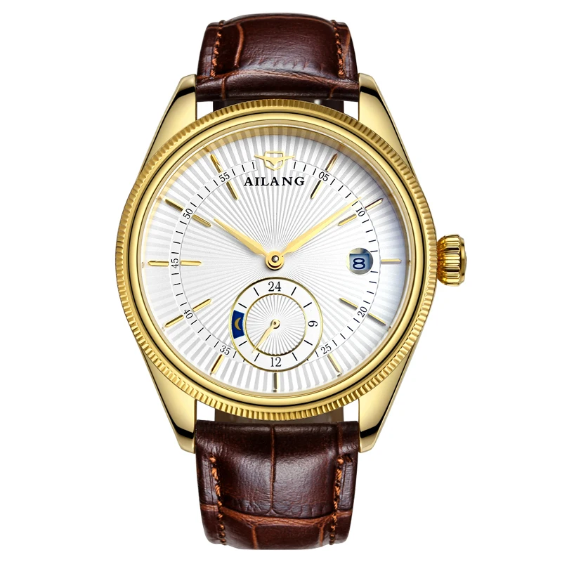 

AILANG 5801 Switzerland watches men luxury brand automatic mechanical cellini watch men's thin section belt large dial business