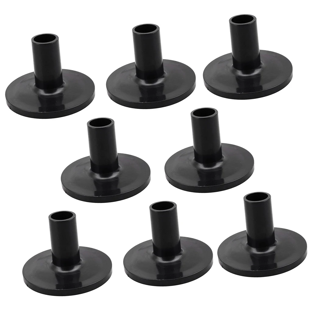 8pcs Long Cymbal Sleeves with Flange Base for Percussion Drum Set Parts