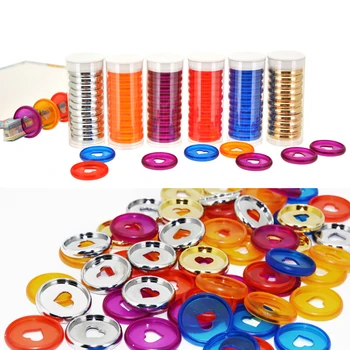 

28mm Peach Mushroom T-shaped Hole Discs for Notebooks Planner Discs Peach Heart Buckle Box Handbook Smart Notebook with Disks