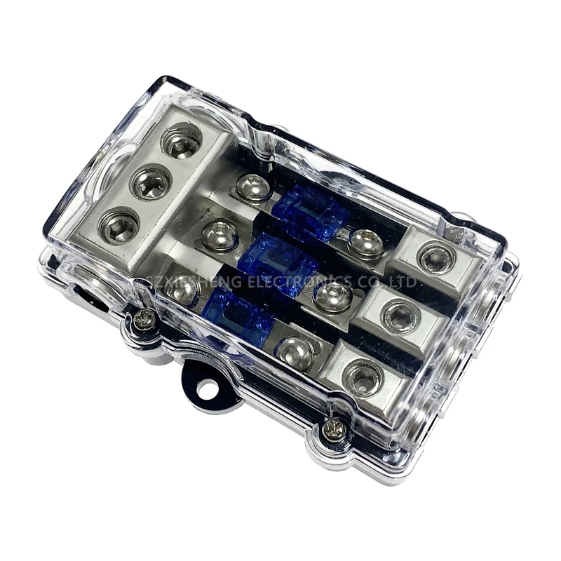 Car fuses Car Audio Fuse Holder One Out of One/Two/Three/Four Power Distribution Block Electronic Parts Waterproof Come with 60A Fuse