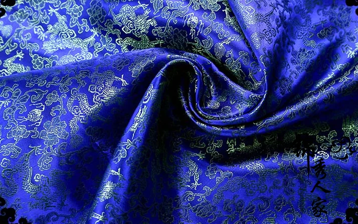 016 DIY Швейные принадлежности и ткани из парчи и атласной ткани серии Dragon ofTang Qipao шелк и атласная ткань