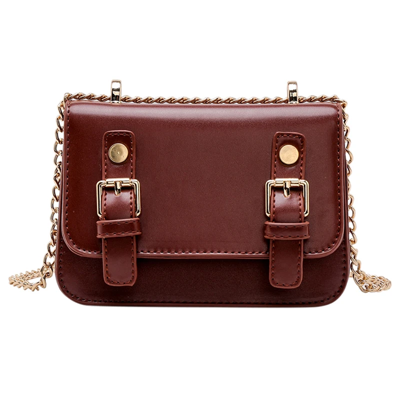 

Popular Female 2019 New Wave Korean Texture Messenger Bag Chain Bag Simple Retro Messenger Bag louis