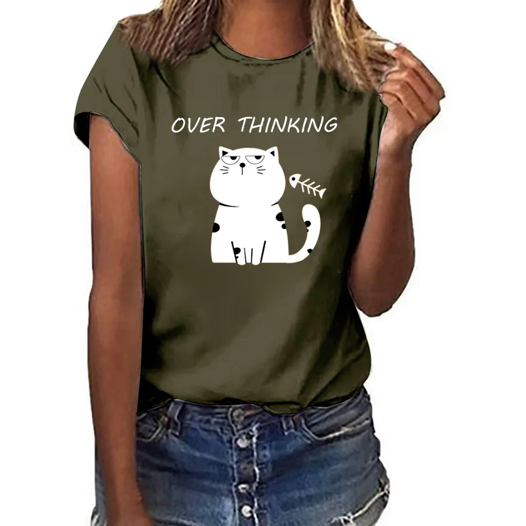 Black Cat What Tshirt Murderous Cat Knife Women Funny T Shirt Short Sleeve Halloween Tops Tees Femme Camisetas Verano Mujer 2019