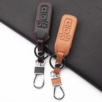 

Genuine leather motorcycle carrying key case cover set for Honda n-one N-BOX N wagon Plus 2018 new 4 buttons keypad shell