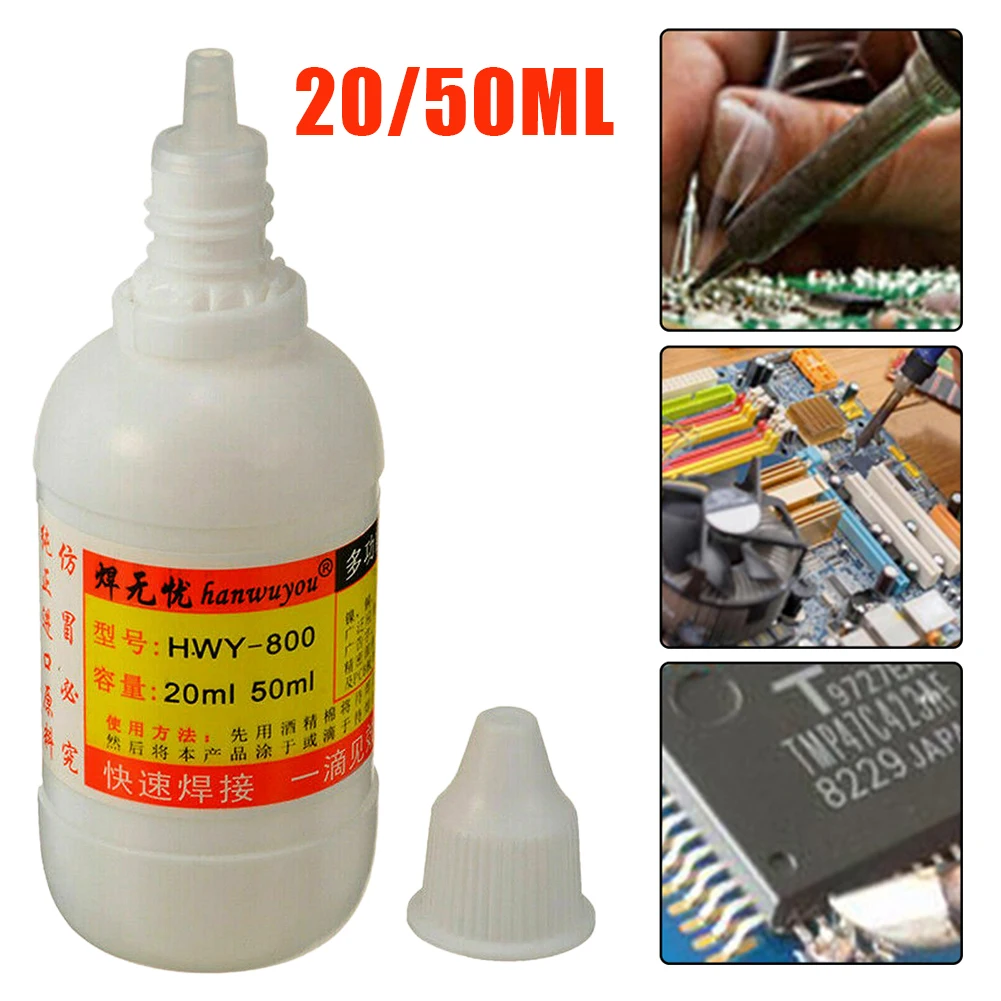 20ml/50ml Home Stainless Steel Liquid Flux Welding Solder Non-toxic Copper Paste Flux Liquid Solder Paste Soldering Accessories