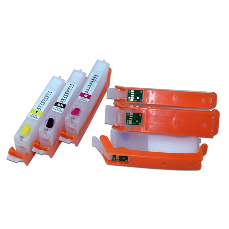 PGI 580 581 Refillable Ink Cartridge With Permanent Chip For Canon PIXMA Ts705 TR7550 TR8550 TS6150 TS8150 TS9150 TS9155 Printer — view 6