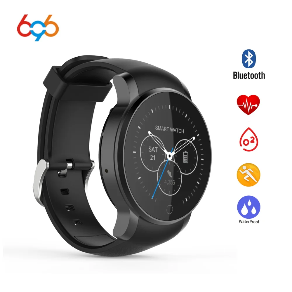 

696 09S Waterproof Smartwatch Bluetooth Smart Watch With Alarm Phonebook Voice Record Heart Rate Monitor For Android IOS SMA-09