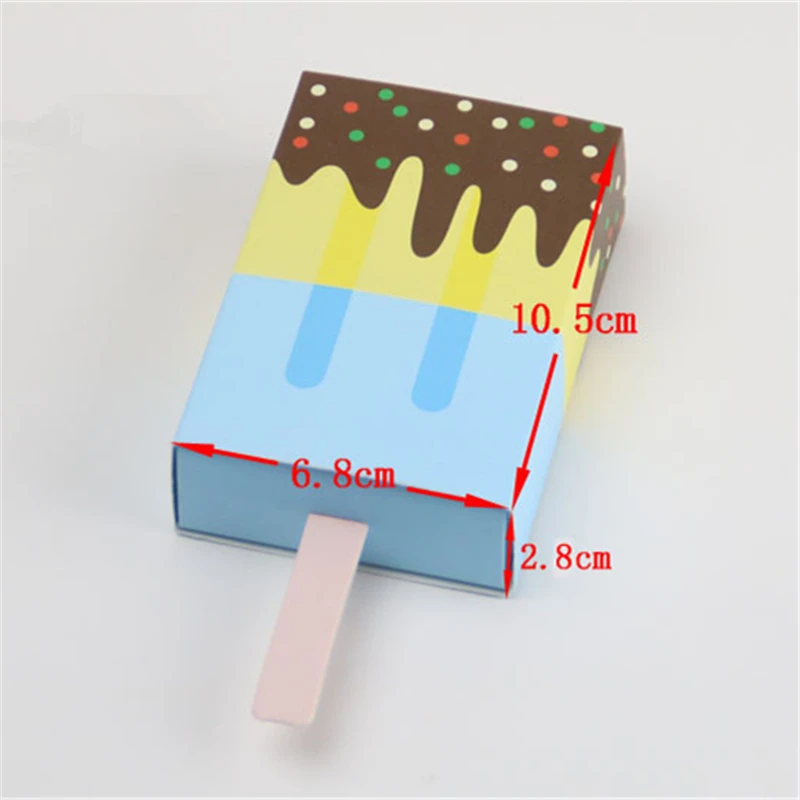 Bliss 5/10 Pcs Baby Shower Ice Cream Shape Gift Box Birthday Party Candy Box  Cartoon Drawer Gift Bag for Kids Party Favor Box _ - AliExpress Mobile