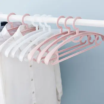 

10pcs Anti-Slip Clothes Hanger 360 Degree Rotatable Clothes Support Thick Wide Traceless Coat Hanger Clothes Storage Rack