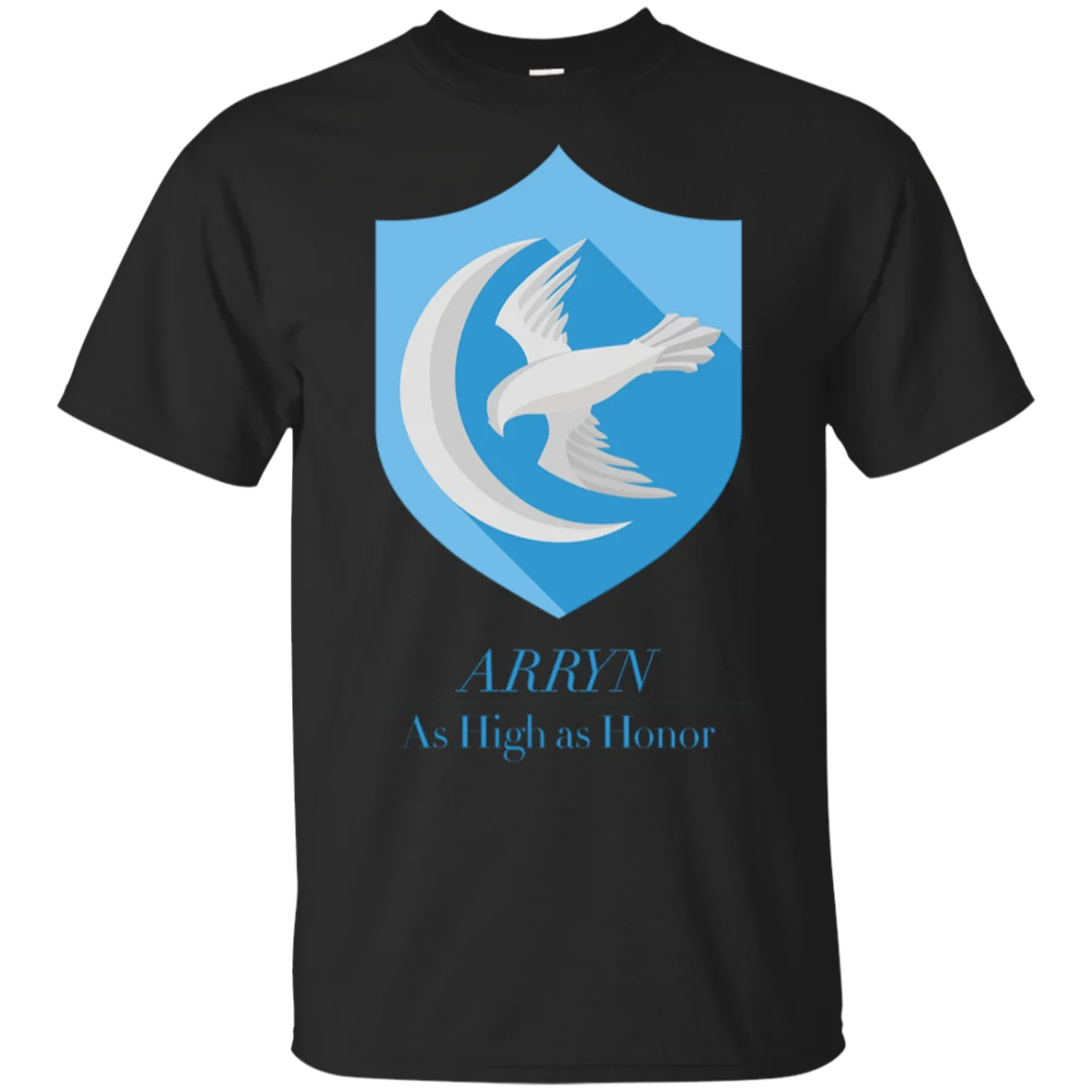 Arryn так же высоко как честь logoGame Of Thrones Black Navy Shor футболка S-... |