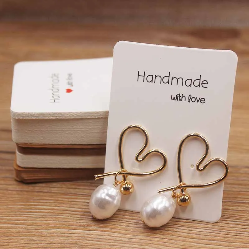 Diy Kraft Earring Packing Ard Earring Card Cover & Earring Card