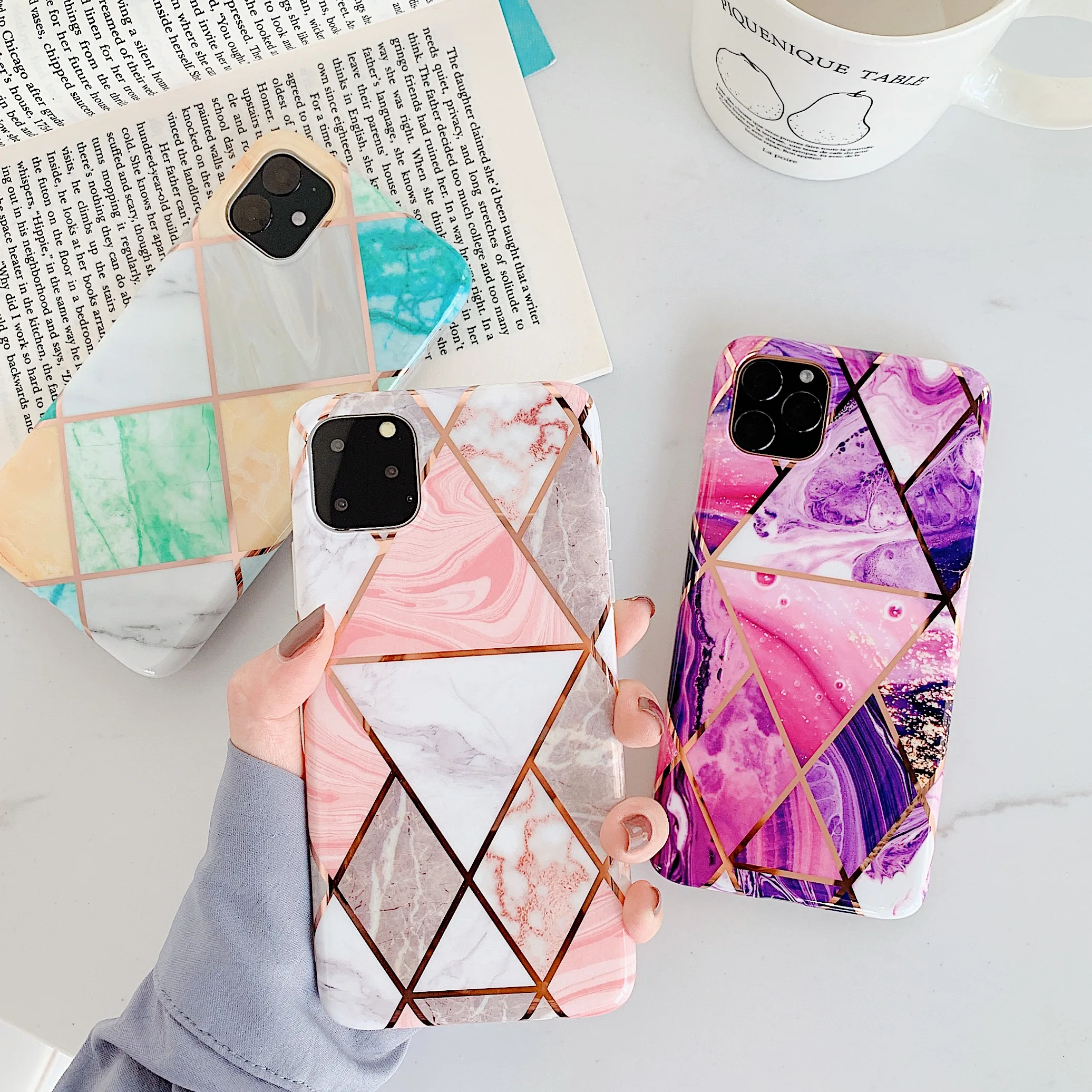 Покрытие мраморный чехол для iphone 12 Mini SE 2020 7 XR 11 Pro Max X XS 8 6 6S Plus телефона силиконовый
