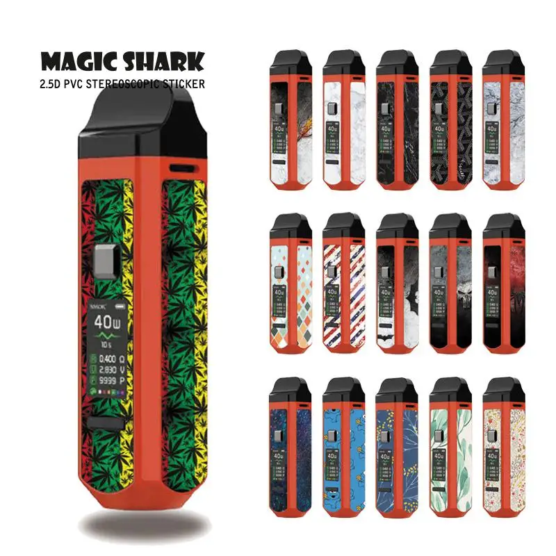  Skull Star Leaf Batman Flash Man Vape Pod Stereo Film Case Cover Sticker for Smok RPM40 Kit | Мобильные телефоны и