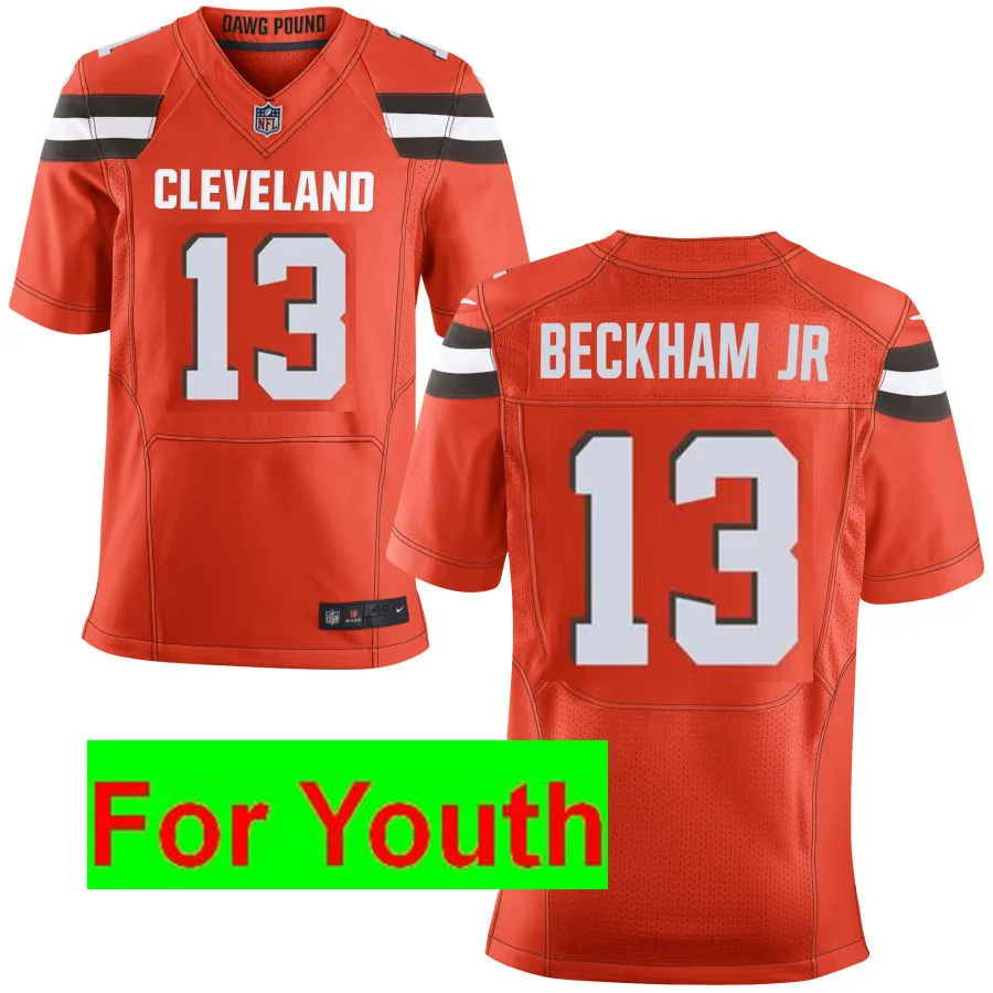 Кливленд, стильная Высококачественная Мужская футболка Odell Beckham Jr#13 Browns Baker Mayfield#6 - Цвет: youth