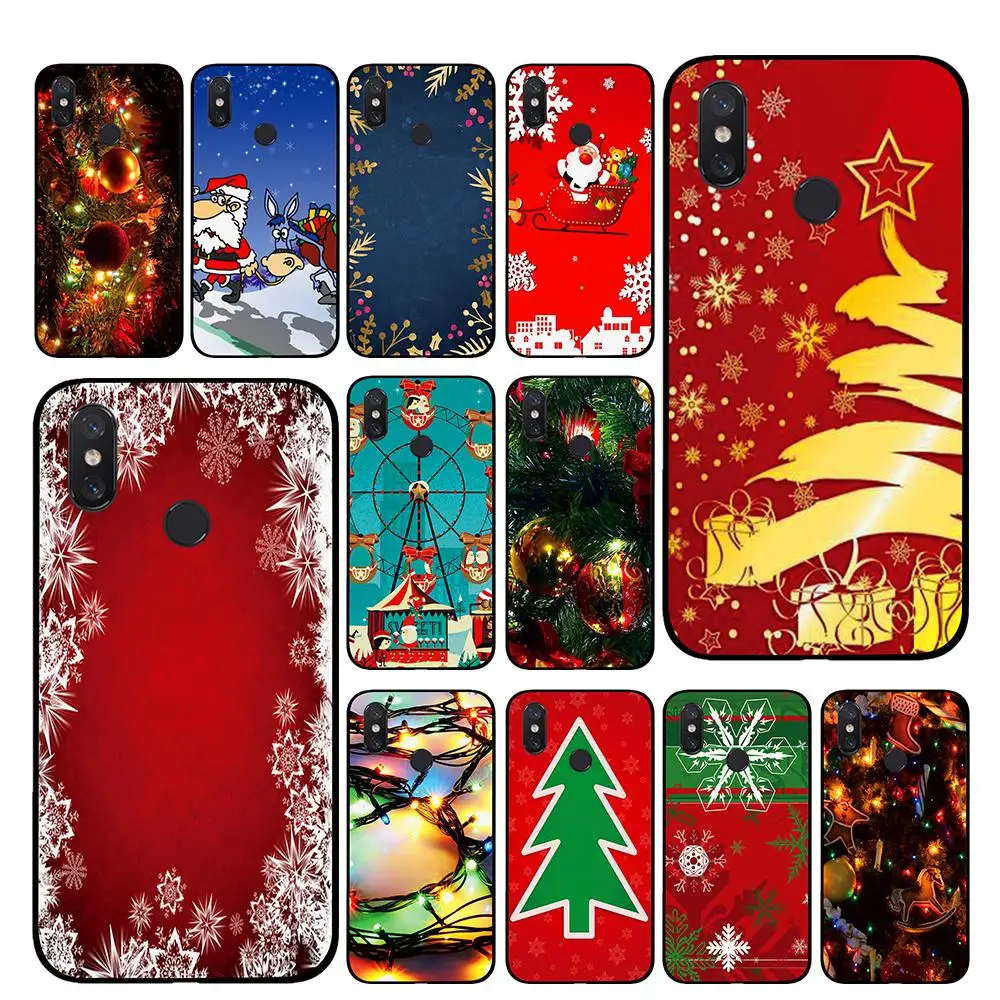

Funny Christmas TPU Phone cases for Xiaomi Redmi GO 4 5 6 7 Pro 4A 4X 5A 5Plus 6A Back cover