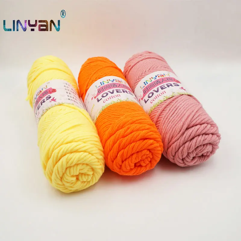 3pcs/lot Baby wool yarn Crochet thread Lovers Cotton thread Natural