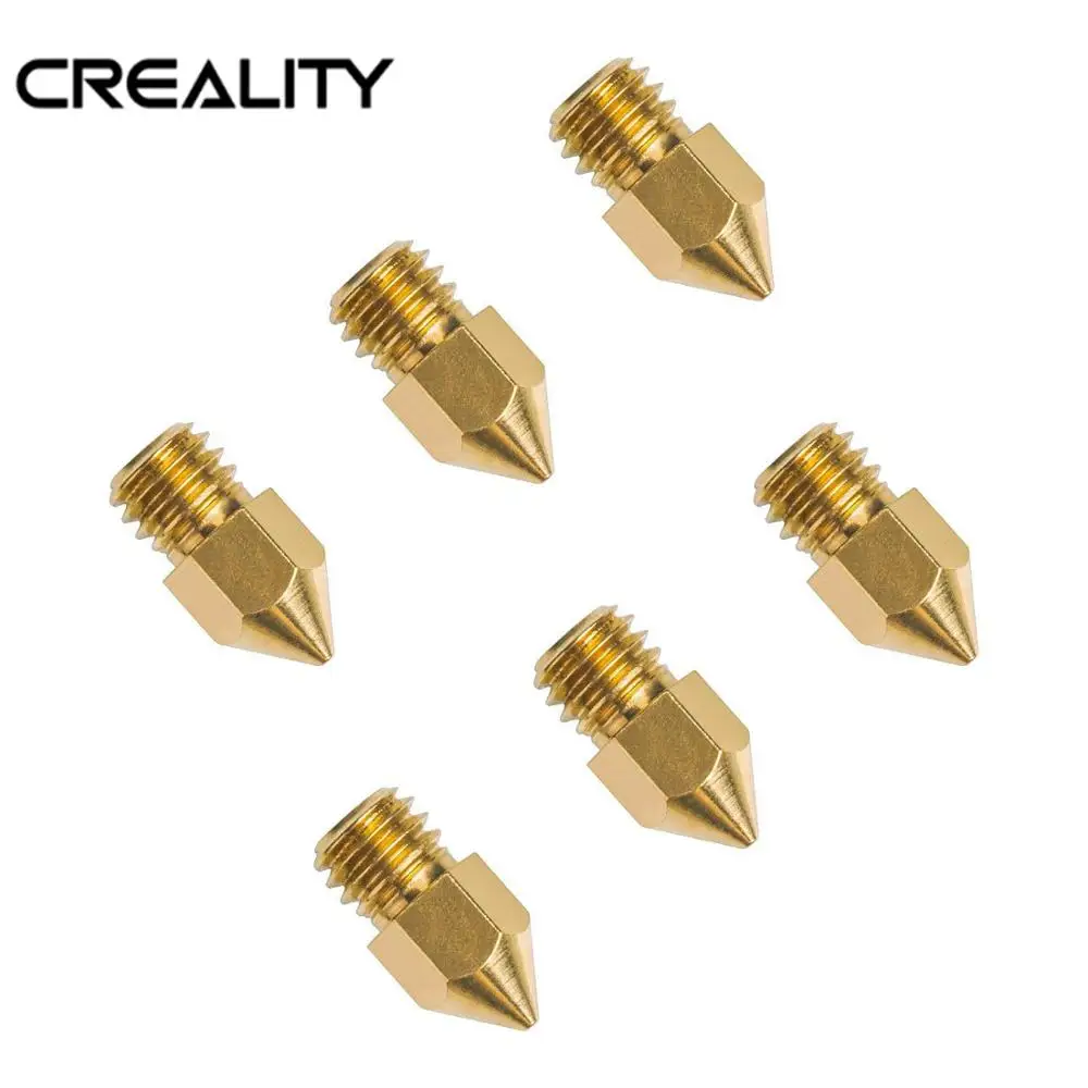 

HOT Sale Ender-3 Accesorios 6PCS 0.2/0.3/0.4/0.5/0.6/0.8mm Hotend Nozzles For 3D Printer Parts Hotend For Creality 3D Printer