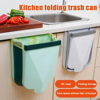 

Hot Hanging Kitchen Trash Can Waste Bins Foldable Collapsible for Cabinet Door Drawer Car CNT 66