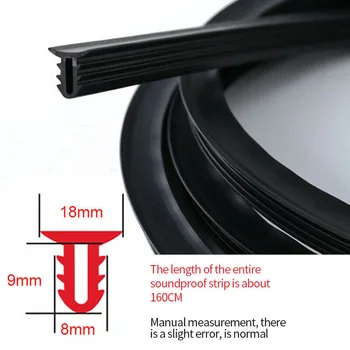 

1.6M 1pc Universal Sealing strip Automobile Rubber Soundproof Dashboard
