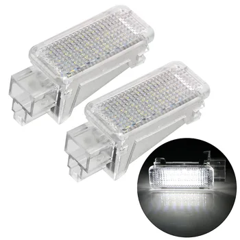 

2Pcs/set Trunk Lamp 12V Car LED Door Projector Light Car Auto LED Courtesy Light Welcome Light 6500K White For Audi A3/A4/A6/VW