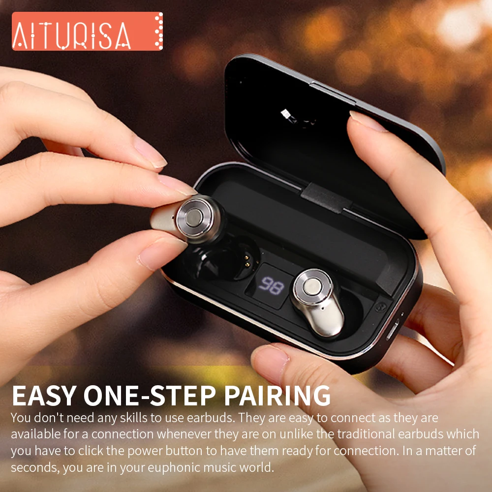 New TWS Bluetooth 5.0 Wireless Earbuds HiFi Sound Earphone IPX7 Waterproof Smart Touch 4 H Music Play With 3500 mAh Charging Box New TWS Bluetooth 5.0 Wireless Earbuds HiFi Sound Earphone IPX7 Waterproof Smart Touch 4 H Music Play With 3500 mAh Charging Box