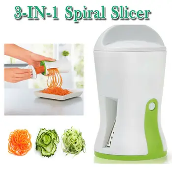 

1PC Blades Vegetable Spiralizer Slicer Handheld Spiral Cutter Fruit Grater Cooking Tools Spaghetti Pasta Kitchen Gadget