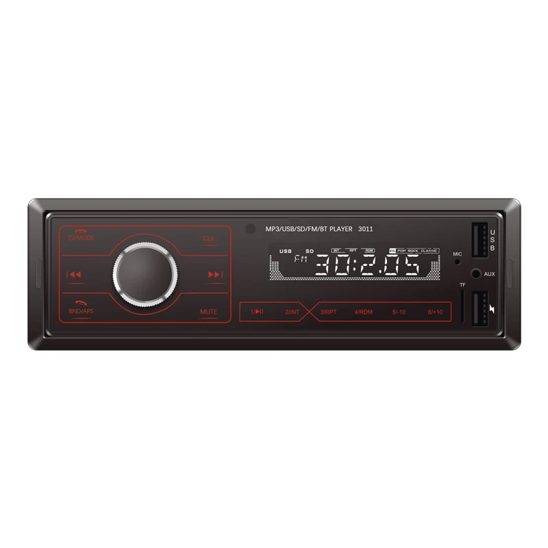 Двойной USB кнопка Полный сенсорный FM радио SD картридж зарядка U диск плеер 1din Автомобильный MP3 плеер