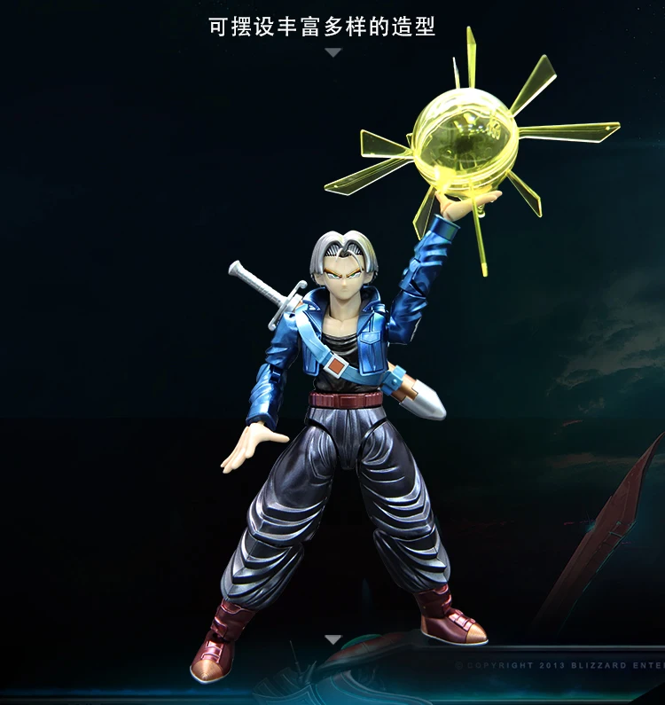 Японское аниме Bandai 1/100 Dragon Ball trunks 18,5 см ПВХ металлическая раскраска Сборная модель Рождественский подарок экшн игрушка фигурки