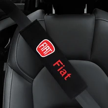 2 шт. Авто подплечники обложка чехол для fiat punto abarth 500 stilo ducato palio bravo эмблема автомобиля аксессуары Накладка для ремня безопасности автомобиля