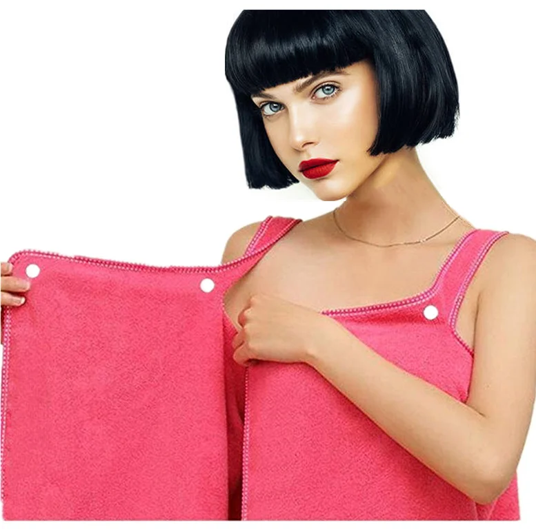 Женское махровое переносное полотенце из микрофибры, Большое пляжное полотенце, платье для ванной, банное полотенце для взрослых, одеяло, халат для женщин