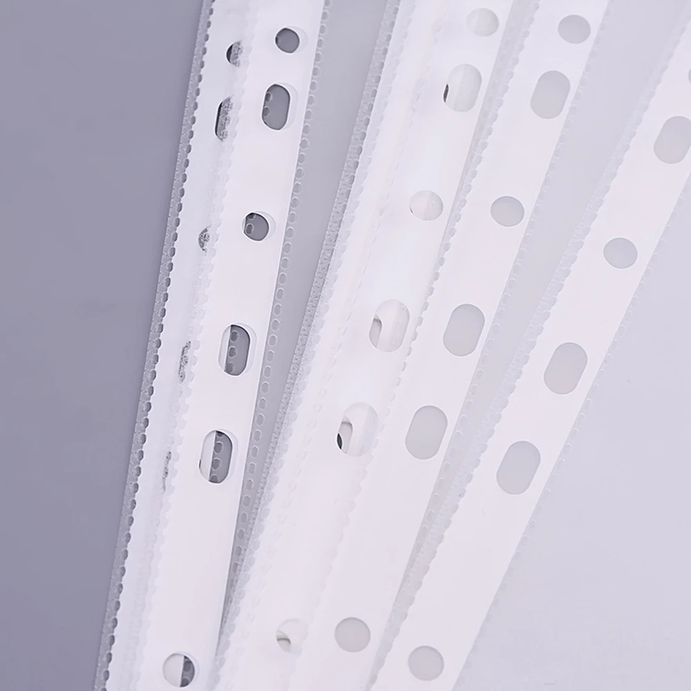 100 A4 Hole Punched See Through Protective Sleeve Filing Plastic Wallets 11 Hole
