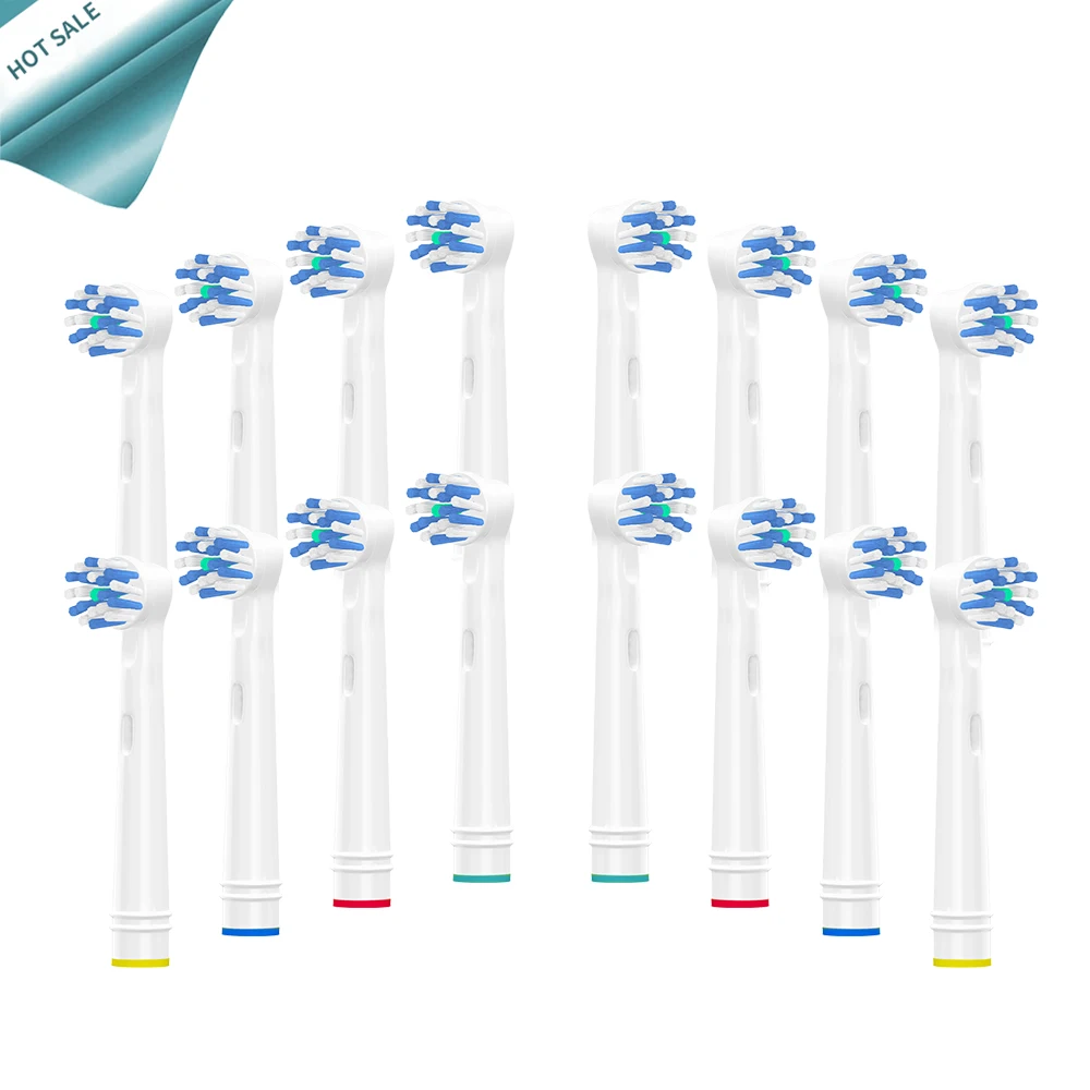

16pcs Replacement Brush Heads For Oral-B Electric Toothbrush Advance Power/Pro Health/Triumph/3D Excel/Vitality Precision Clean