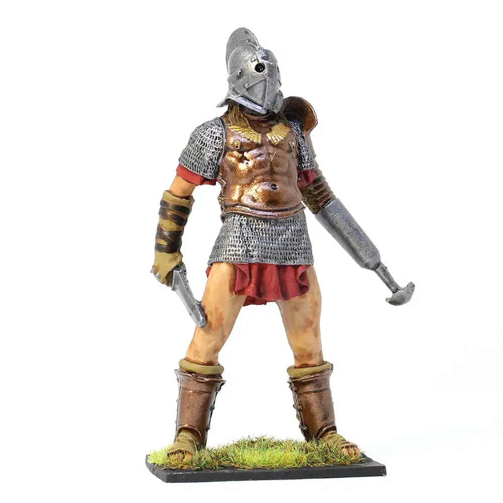 collection miniature figure Tin toy soldier Roman Gladiator 54 mm 