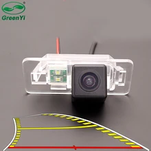 Linha trajetória dinâmica hd carro reverso backup câmera de visão traseira para bmw série 1 e82 série 3 e46 e90 e91 série 5 e39 e53 x3 x5