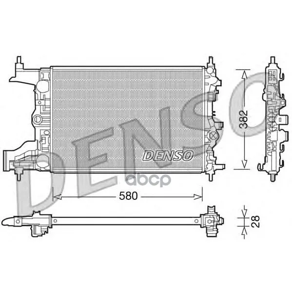 Радиатор, Охлаждение Двигател Opel Astra J(09-) Denso арт. DRM20098