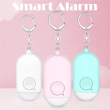 Mini alarme personnelle pour femmes et filles, porte clés Anti loup avec bouton de panique, très grand décibel, artefact intelligent
