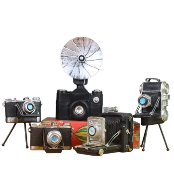 

Retro Home Decoration Figurines Vintage Handcrafts DSLR Camera Miniature Model Ornaments Living Room Decoration Showcase Props