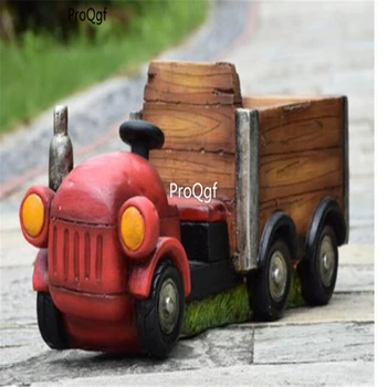 

Ngryise 1Pcs A Set garden fake bus red