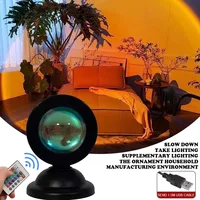 Sunset Lamp Rainbow Projector Night Light Sunset Projection Led Desk Lamp for Bedroom Atmosphere Rainbow Lamp