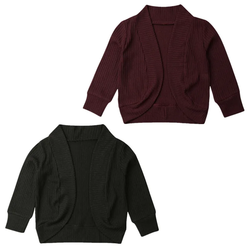 US STOCK Warm Newborn Kids Baby Girl Long Sleeve Top Outwear Knit Sweater Cardigan Jacket | Детская одежда и обувь