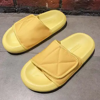 

Slippers Casual Flat Shoes Female Slides Platform Med Summer Clogs Woman Slipers Women Luxury Beach Soft 2020 Hook & Loop Rome