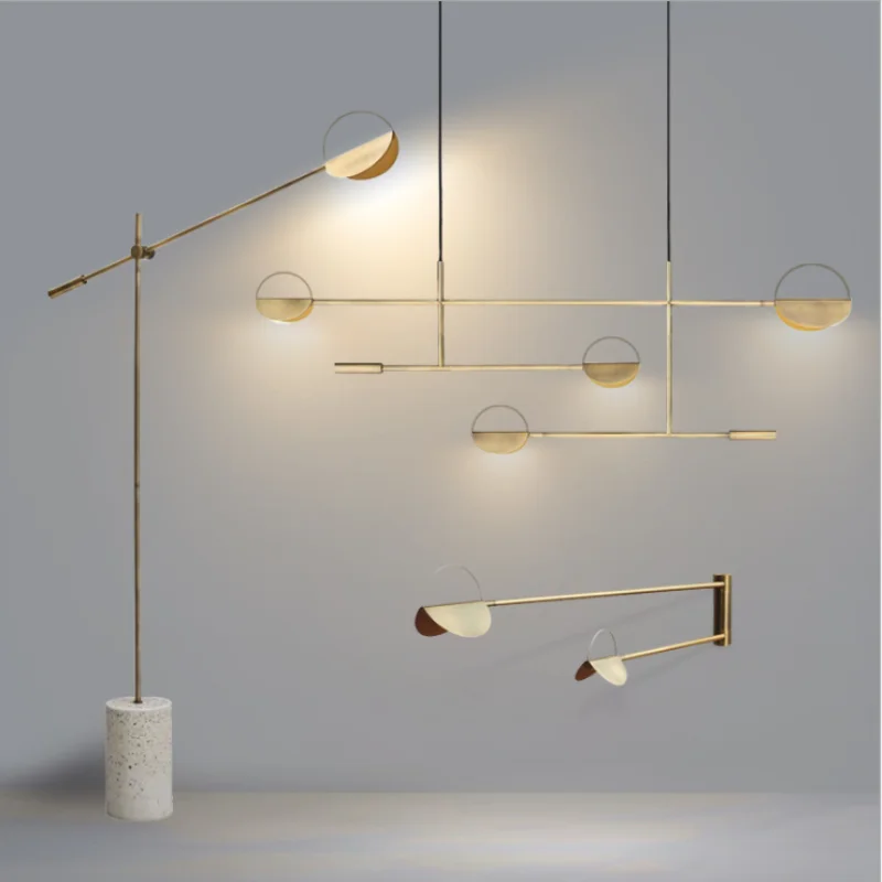 

Scandinavian minimalist restaurant chandeliers post-modern coffee shop decorative lights line lamp