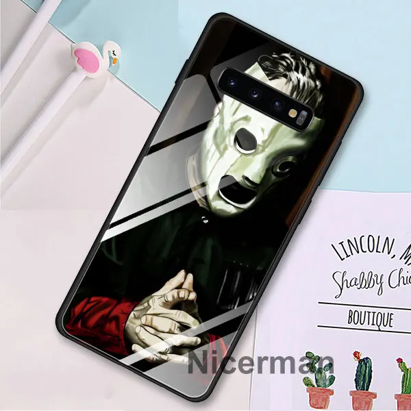 15 Чехлы из закаленного стекла Slipknot Clown Corey Taylor для samsung Galaxy S10 S8 S9 Plus S10e Note 9 10 Plus A50 A30 - Цвет: 15
